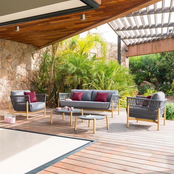 Ivy Bronx Pavane Graphite Grey Garden Furniture Wayfair.ie